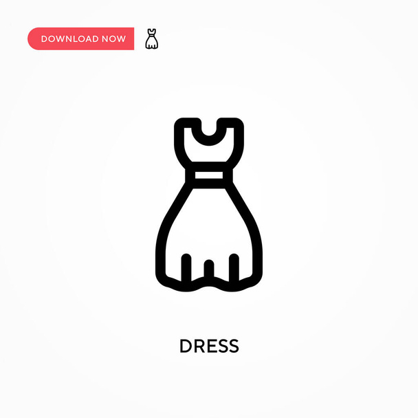 Φόρεμα απλό διανυσματικό εικονίδιο. Σύγχρονη, απλή επίπεδη διανυσματική απεικόνιση για web site ή mobile app - Διάνυσμα, εικόνα