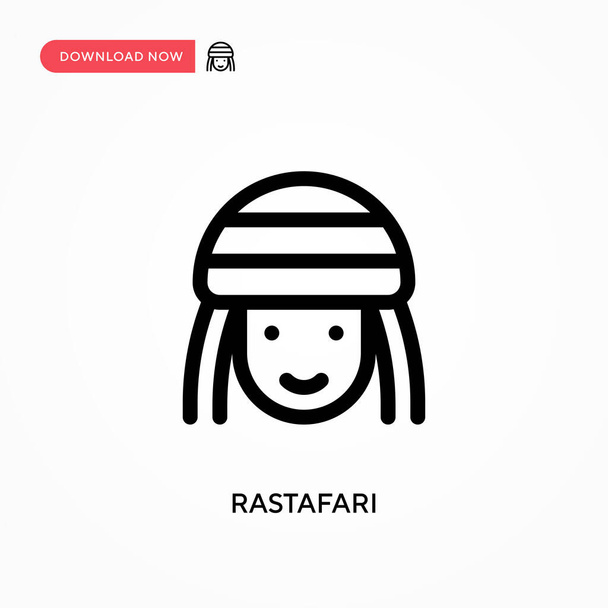 Rastafari Egyszerű vektor ikon. Modern, egyszerű lapos vektor illusztráció weboldalhoz vagy mobil alkalmazáshoz - Vektor, kép