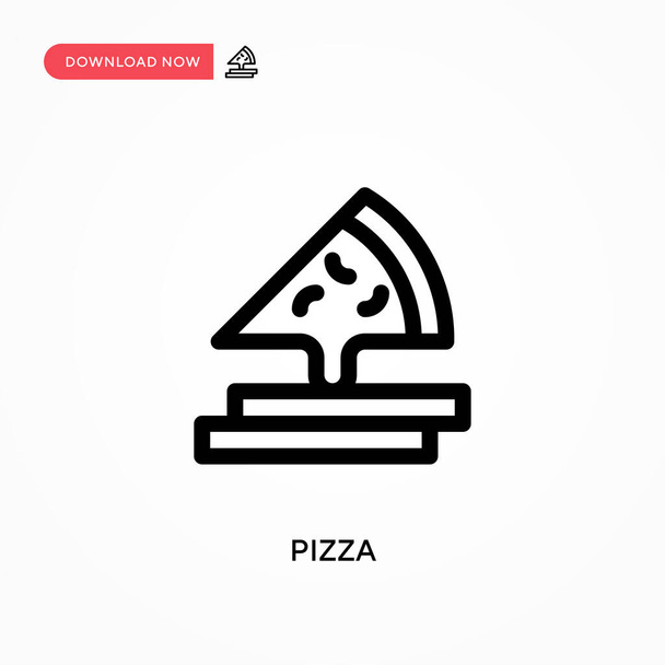 Пицца Простой векторный значок. Современная, простая векторная иллюстрация для веб-сайта или мобильного приложения - Вектор,изображение