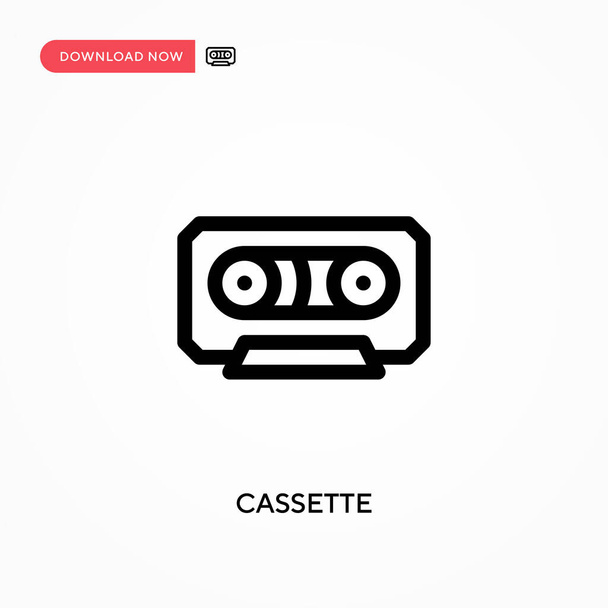 Cassette Icono de vector simple. Moderno, simple ilustración de vector plano para el sitio web o aplicación móvil - Vector, Imagen
