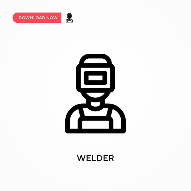 Welder Simple vector icon. Modern, simple flat vector illustration for web site or mobile app - Vector, Image