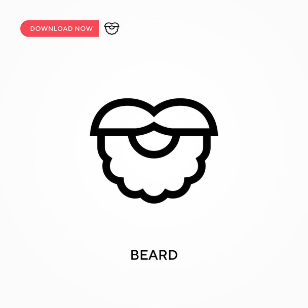 Beard Simple vector icon. Modern, simple flat vector illustration for web site or mobile app - Vector, Image