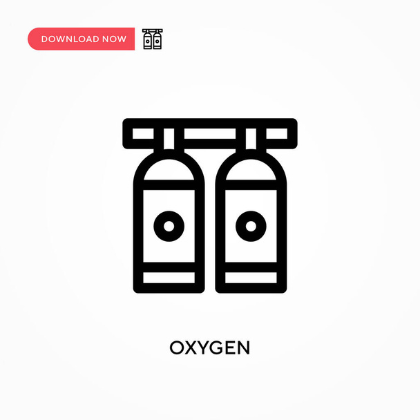 Oxygen Simple vector icon. Modern, simple flat vector illustration for web site or mobile app - Vector, Image