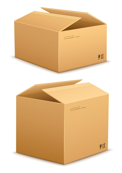 boîte en carton pour l'emballage - Vecteur, image
