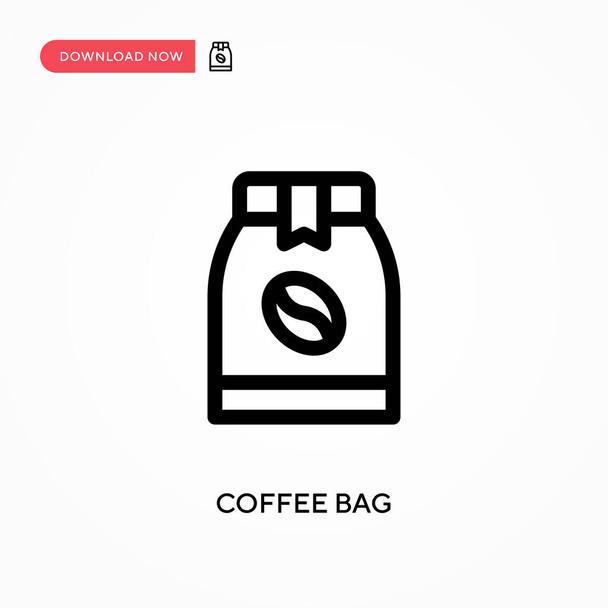 Coffee bag Simple vector icon. Modern, simple flat vector illustration for web site or mobile app - Vector, Image