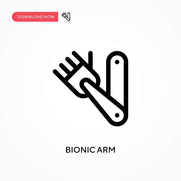 Bionické rameno Jednoduchá vektorová ikona. Moderní, jednoduchá plochá vektorová ilustrace pro webové stránky nebo mobilní aplikace - Vektor, obrázek