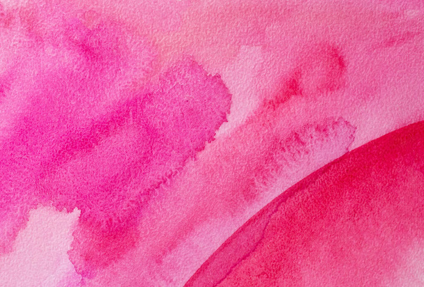 Magenta Paper Texture. Фон, розовый акварельный рисунок - Фото, изображение