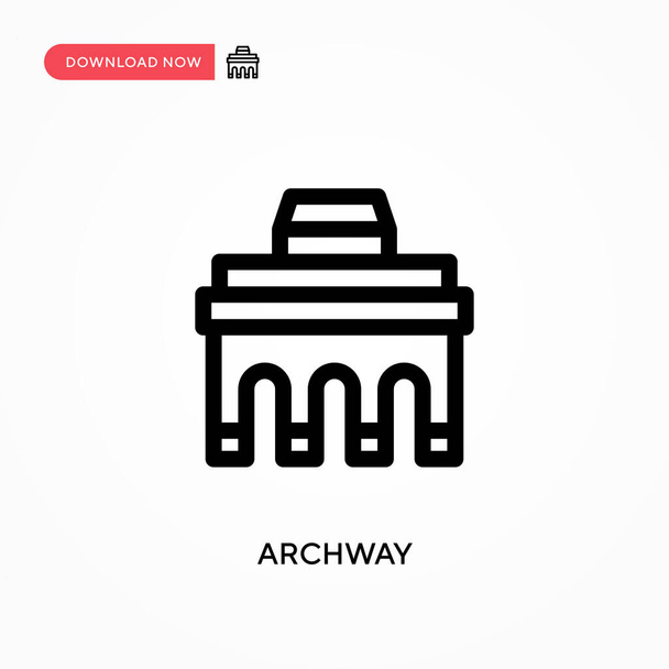 Archway Simple icône vectorielle. Illustration vectorielle plate moderne et simple pour site Web ou application mobile - Vecteur, image