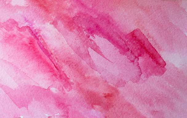 Magenta Paper Texture. Background, pink watercolor splash hand drawn - Zdjęcie, obraz