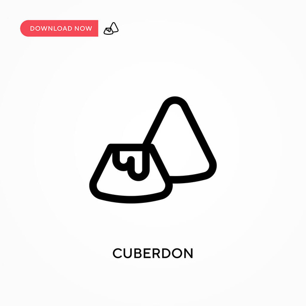 Cuberdonシンプルなベクトルアイコン。ウェブサイトやモバイルアプリのための現代的でシンプルなフラットベクトルイラスト - ベクター画像