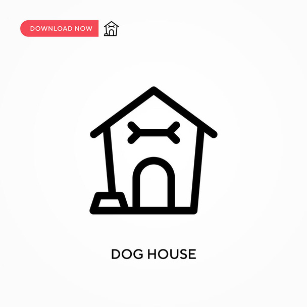Собачий будинок Проста векторна іконка. Сучасна, проста плоска Векторна ілюстрація для веб-сайту або мобільного додатку
 - Вектор, зображення