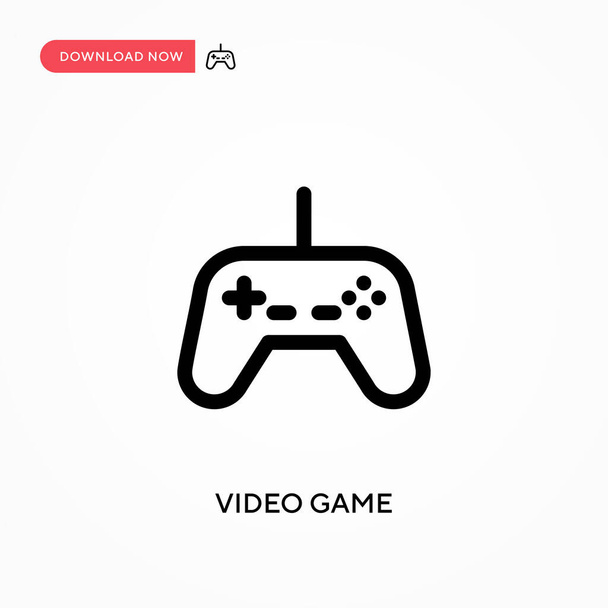 Video hra Jednoduchá vektorová ikona. Moderní, jednoduchá plochá vektorová ilustrace pro webové stránky nebo mobilní aplikace - Vektor, obrázek