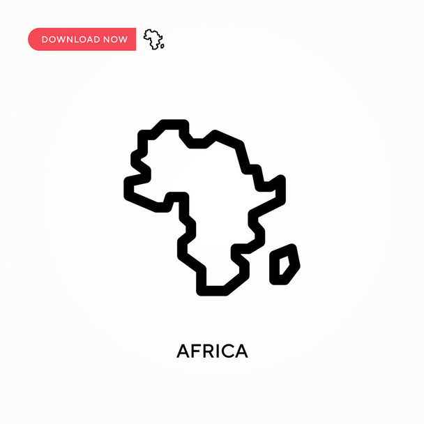 Afrika Jednoduchá vektorová ikona. Moderní, jednoduchá plochá vektorová ilustrace pro webové stránky nebo mobilní aplikace - Vektor, obrázek