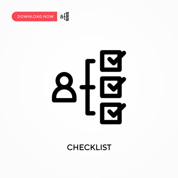 Checklist Simple vector icon. Modern, simple flat vector illustration for web site or mobile app - Vector, Image