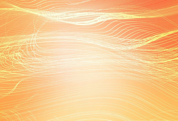 Light Orange vector glossy abstract backdrop. Shining colorful illustration in smart style. Background for designs. - Vector, Image