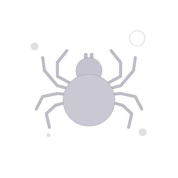 Spider vector platte illustratie op witte achtergrond - Vector, afbeelding