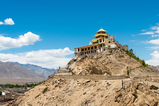 Ladakh, Indie - Klasztor Zangdok Palri w Choglamsar, Ladakh, Jammu i Kaszmir, Indie. - Zdjęcie, obraz