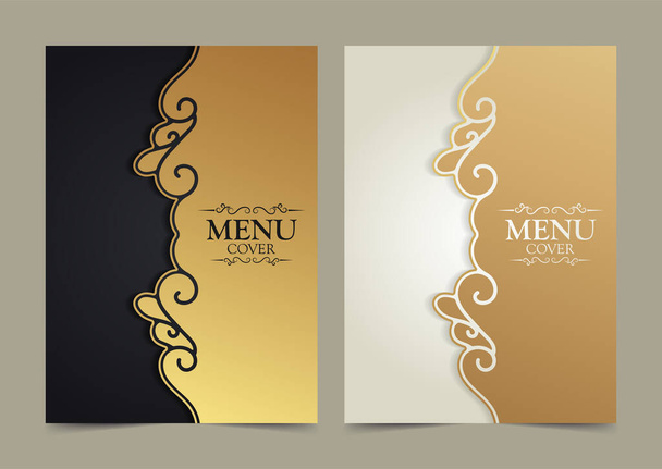 Elegantes Menü-Cover-Design - Vektor, Bild