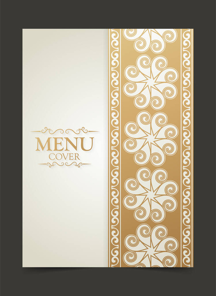 Elegantes Menü-Cover-Design - Vektor, Bild