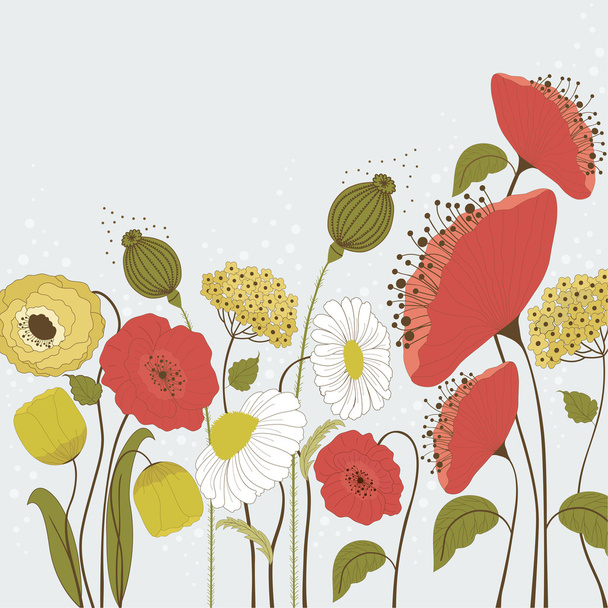 Spring flowers  - Διάνυσμα, εικόνα