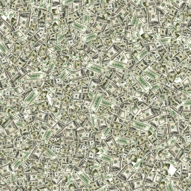Bezproblémové pozadí peněz. Dolarová bankovka. Washingtonské americké peníze. Usd peníze izolované na bílém pozadí - Fotografie, Obrázek