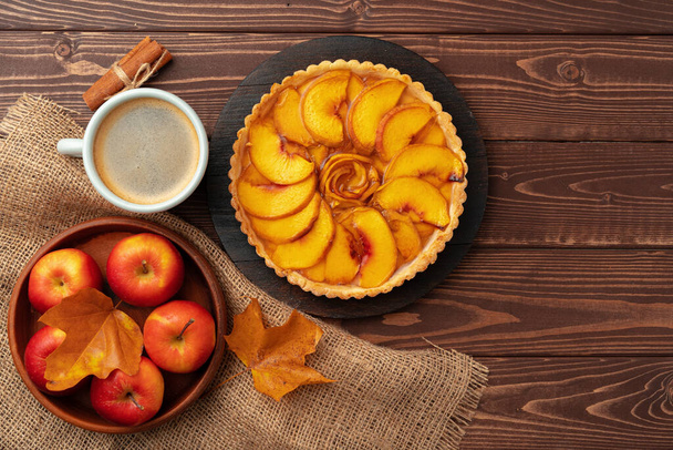 Traditional homemade pie for Thanksgivingautumn holiday - Foto, Imagem
