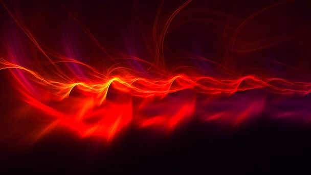 3D rendering abstract multicolor fractal light background - Photo, Image