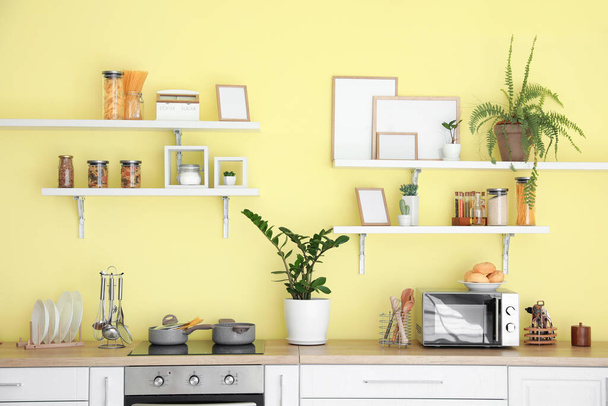 Interior of modern stylish kitchen - Foto, Bild