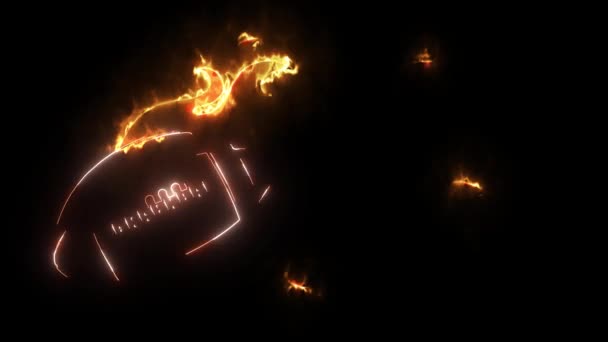 szupergyors rögbi labda digitális neon videó - Felvétel, videó