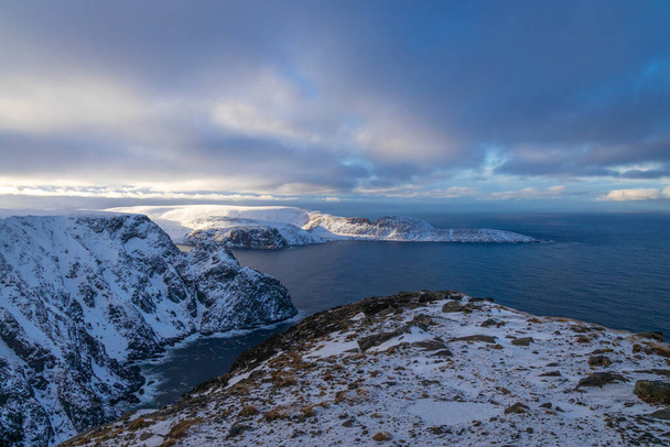 spektakulärer Hotspot Nordkapp auf der norwegischen Magerya - Foto, Bild