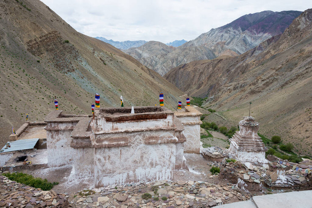 Ladakh, Índia - Mosteiro Sumda Chun em Leh, Ladakh, Jammu e Caxemira, Índia. O mosteiro foi originalmente construído entre os séculos 10 e 11.. - Foto, Imagem