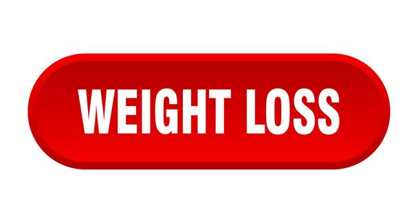 weight loss button. rounded sign isolated on white background - Vettoriali, immagini