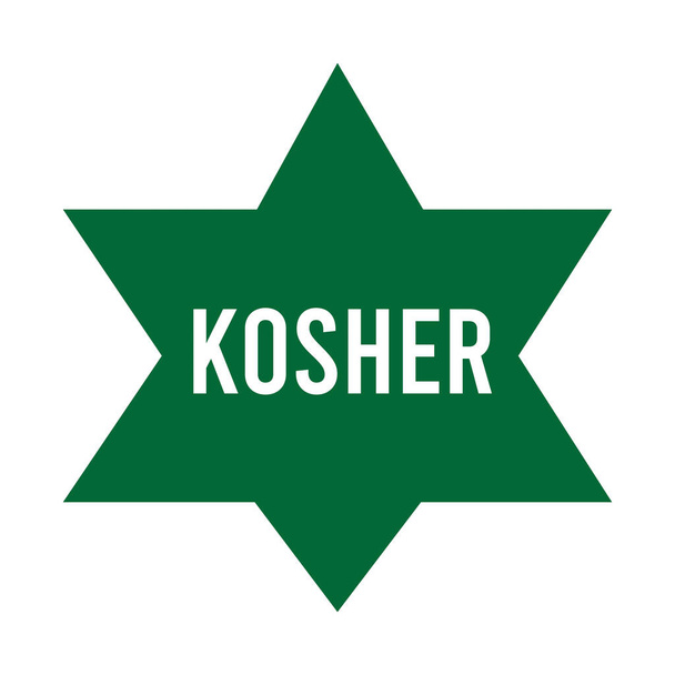 Icono de símbolo de comida Kosher - Foto, imagen