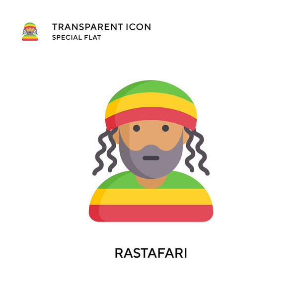 Rastafari-Vektorsymbol. Flache Illustration. EPS 10-Vektor. - Vektor, Bild