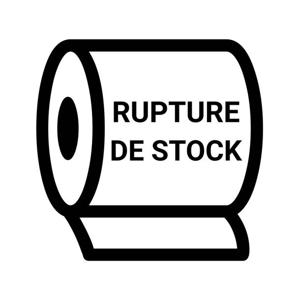 Esaurito chiamato rupture de stock in lingua francese - Foto, immagini