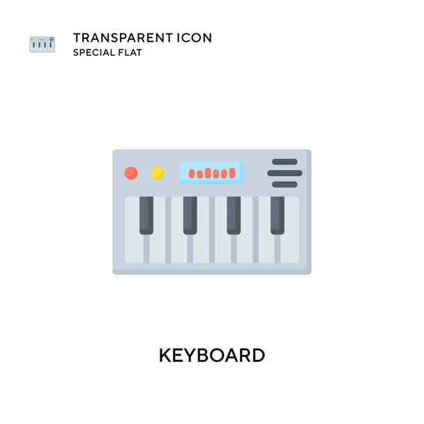 Keyboard vector icon. Flat style illustration. EPS 10 vector. - Vector, Image