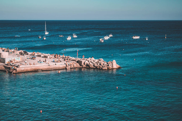 Puglia 'daki Castro Denizi manzarası - Fotoğraf, Görsel