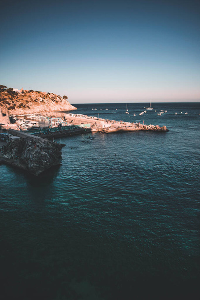 pohled na moře Castro v Puglii - Fotografie, Obrázek