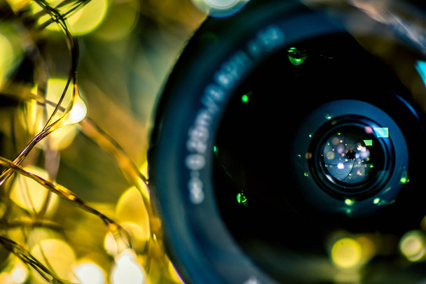 camera lense with led light - Photo, Image