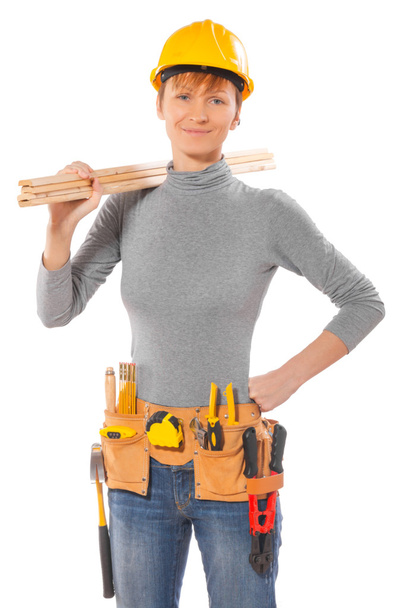 Female worker wearing working clothes - Zdjęcie, obraz