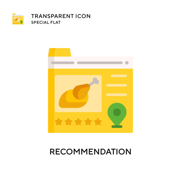Recommendation vector icon. Flat style illustration. EPS 10 vector. - Vector, Image