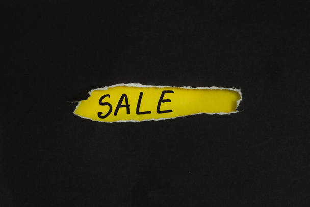 μεγάλη πώληση μαύρο Παρασκευή όμορφα λογότυπα σε χαρτί - Φωτογραφία, εικόνα