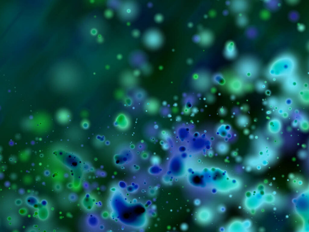 Fond coloré très heureux avec beaucoup de bulles éparpillées de spectre - Photo, image