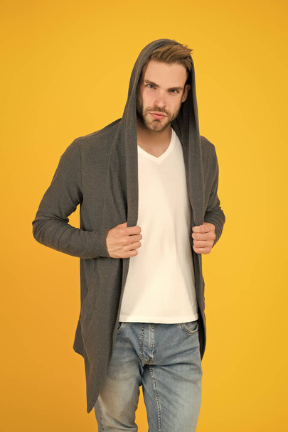 For casual go-to. Handsome man in casual style. Modern guy with casual look. Casual fashion trends. Fashion and style. Enjoying natural comfort and contemporary shape - Fotografie, Obrázek