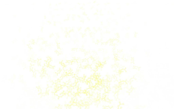 Hellgrünes, gelbes Vektormuster mit Netzwerk künstlicher Intelligenz. Abstrakte Illustration mit Links und Punkten von KI. Intelligentes Design zur Förderung der Angebotsdaten. - Vektor, Bild