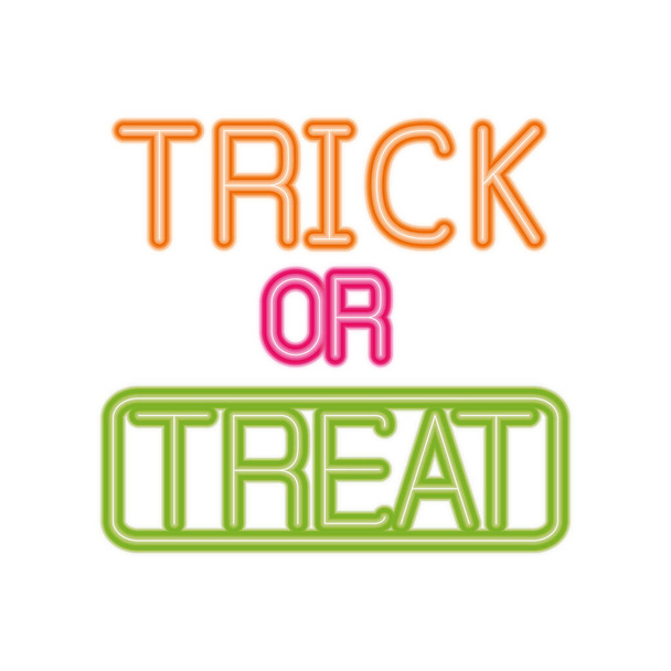 trick or treat halloween vector design - Vecteur, image