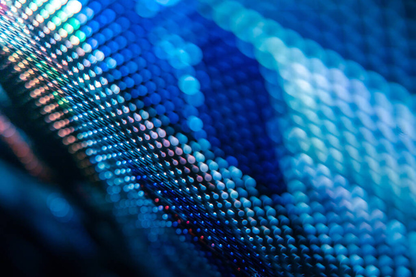 CloseUp LED blurred screen. LED soft focus background. abstract background ideal for design. - 写真・画像