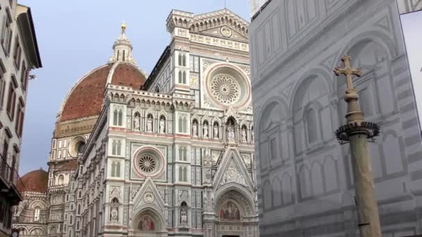The Cattedrale di Santa Maria del Fiore (Αγγλικά: Cathedral of Saint Mary of the Flower), Φλωρεντία, Ιταλία. Βίντεο 4K - Πλάνα, βίντεο