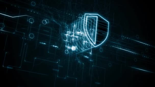 Seguridad cibernética protección de datos negocio tecnología privacidad concepto.  - Imágenes, Vídeo