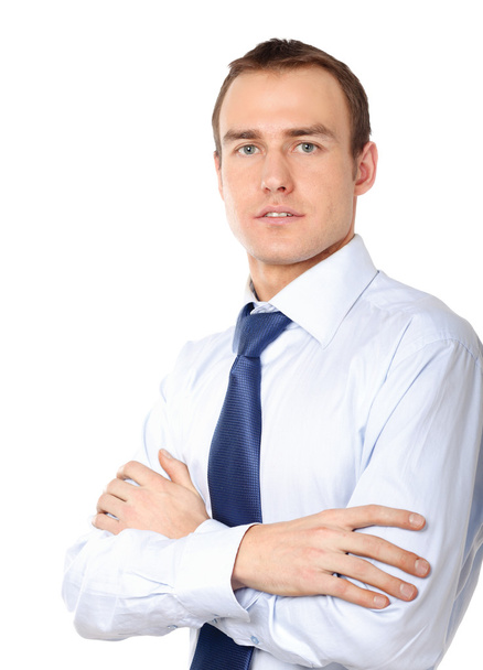 Businessman standing with folded arms - Photo, Image